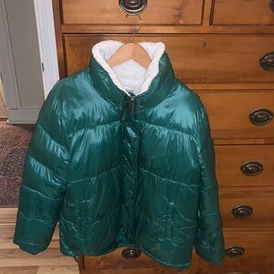 Women’s Green Puffer Jacket